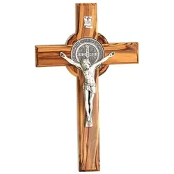 Kassis Geschenkartikel Olivenholz St. Benedikt Kreuz von Kassis