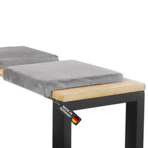 Lycce Bankauflage Klemmkissen - Weich gepolstert für höchsten Sitzkomfort - Bankauflagen aus Samt (100% Polyester) mit Klemmleiste, ideal für Sitztiefen ab 35cm. Perfekt für mehr Komfort und frische Farben in Ihrem Zuhause.
