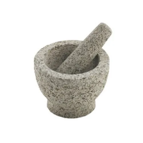 Granitmörser mit Stößel, Gewürzzerkleinerer, Handmörser Schale ca. Ø15 cm