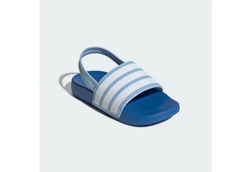 adidas Adilette ESTRAP Slides für Kinder - Rutschfeste Badeschuhe - Dusch- & Badeschuhe für Jungen mit regulärer Passform, rutschfestem Design und vorgeformtem Fußbett für optimalen Komfort beim Spielen und Planschen.