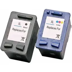 Kompatibel Set 2x Druckerpatrone für HP 27/28 von ABC