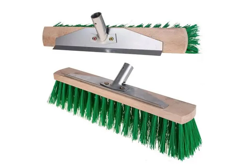 TRIZERATOP Straßenbesen Strassenbesen, 40cm mit Schaber, Stielloch 20 mm, Stiel, (GARDENA, Unkrautstecher, Blumenschaufel, Schäufelchen, 08935-20)