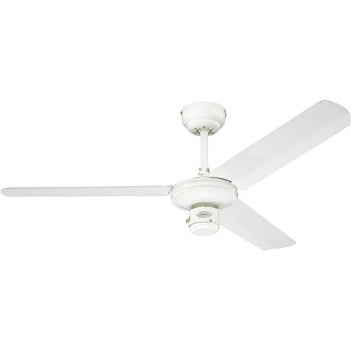 Westinghouse 78337-40 Deckenventilator 122 cm - Moderner Deckenventilator mit 3 Geschwindigkeitsstufen und Reversefunktion für ganzjährige Nutzung, ideal für verschiedene Räume wie Wohnzimmer oder Schlafzimmer.