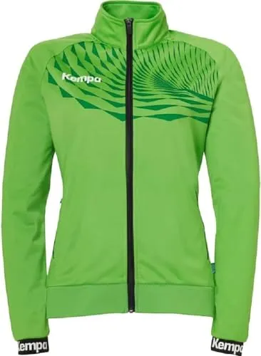 Kempa Wave 26 Poly Jacket Women - Sportjacke für Damen und Mädchen - Elastische Sportjacke mit optimaler Passform und schnelltrocknendem 2face dry tech Material. Ideal für Handball, Volleyball und Freizeitaktivitäten. Hergestellt aus 100% recyceltem Polyester für Nachhaltigkeit.