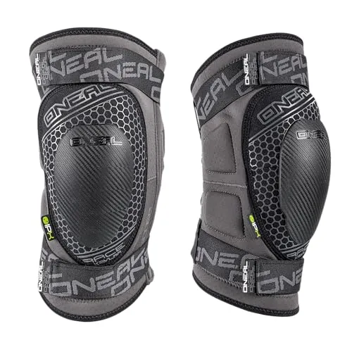 O'NEAL SINNER RACE Kevlar® Knieschützer Gray - Größe S - Knieschoner für höchsten Schutz und Komfort, atmungsaktiv und schweißabsorbierend. Ideal für den ganztägigen Einsatz, mit flexiblem Reißverschluss für einfaches An- und Ausziehen.