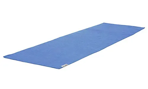 Yogatuch Yogitowel® De Luxe Blau – Anti-Rutsch-Design - Hochwertiges Yogatuch mit Anti-Rutsch-Noppen für optimalen Halt. Inklusive praktischer Mesh-Tragetasche. Ideal für Fitness, Pilates und Yoga – auch für Allergiker geeignet.