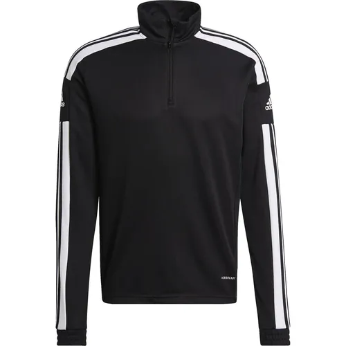 adidas Herren Sq21 Tr Top Pullover, Black/White, S EU - Trainingsbekleidung mit normaler Passform, 3 Streifen entlang der Ärmel und praktischem 1/4 Zip für optimale Bewegungsfreiheit.