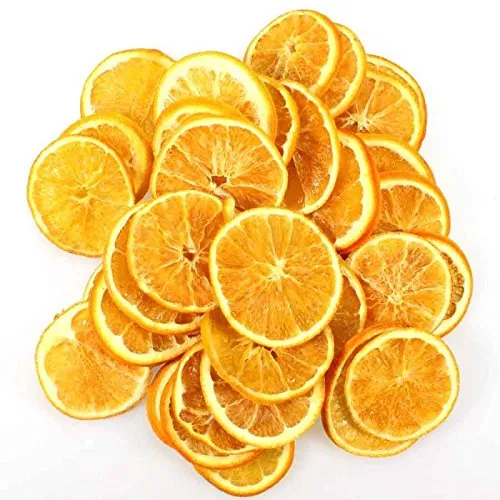 100g Orangenscheiben Fruchtscheiben getrocknet Trockenfrüchte orange Deko