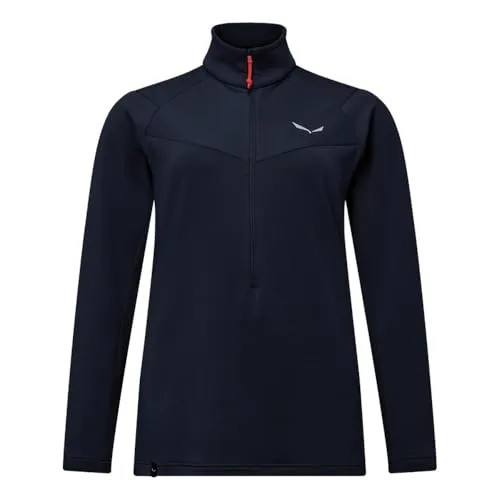 Salewa Puez Cammino Polarlite Half Zip Jacket W - Leichte Fleecejacke für Damen - Outdoor Freizeitjacken für Damen, ideal für Trekkingtouren und Alltag, bietet zuverlässige Wärme bei geringem Gewicht dank hochwertigem Polarlite Fleece.
