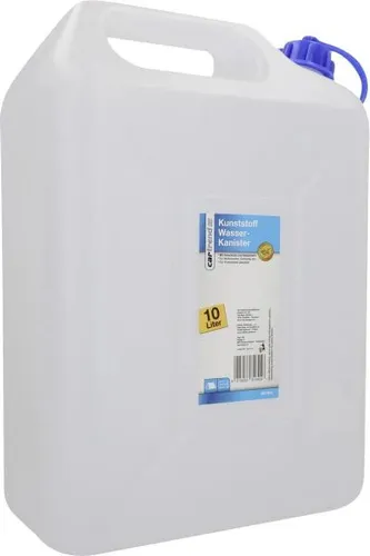 Cartrend Wasserkanister 10 Liter Volumen Kunststoff weiß  Wasserkanister