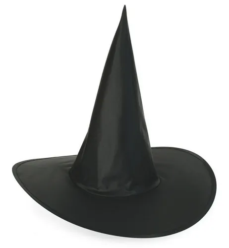 Fries Hexen-Kostüm Damen Hexen Hut Hexenhut Gr 58 Schwarz Halloween Fasching Karneval, Schwarzer Hexen Hut