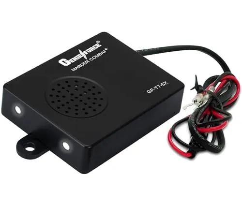 Genieforce® Marder Combat+ Marderschreck Marderschutz, Ultraschallgerät für Autos | Leichter Einbau | Wasserdicht | Autobatterie Anschluß - GF-T7-5X