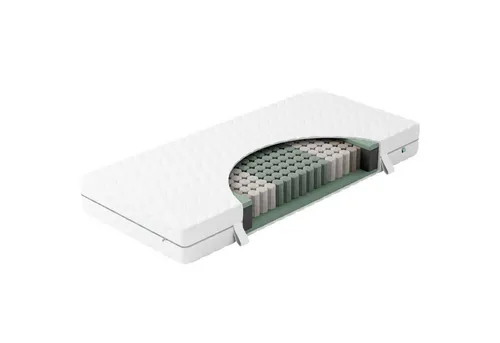 verapur Taschenfederkernmatratze Classic (H2/H3) - 7 Zonen für optimalen Schlaf - Matratze mit 21 cm Höhe und 403 Federn, ideal für bis zu 110 kg. Allergikerfreundlich und mit abnehmbarem Bezug für einfache Pflege.