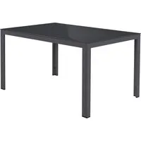 LIVARNO® Alu-Gartentisch »Houston/Toronto« anthrazit, 140 x 92 x 74 cm