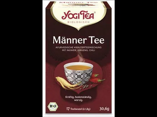 Yogi Tea®, Yogi Tea GmbH  6x Yogi Tea® Männer Tee, Bio-Kräutertee mit Ingwer, Gi