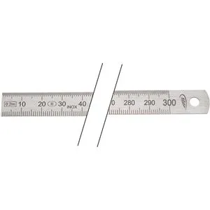 Helios-Preisser Stahlmaßstab 0460 227, 300mm, flexibel, Edelstahl