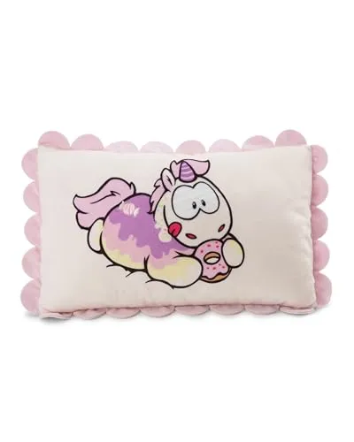 NICI Kissen Einhorn Sweety Rainbow 43x25cm in weiß von NICI