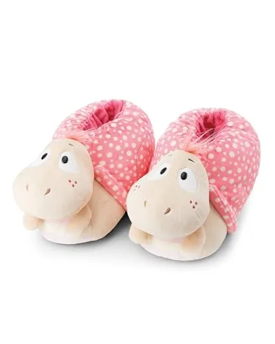 Nici Green Schnecke Plüsch Hausschuhe - Plüschhausschuhe mit schnelltrocknendem Polyester, ideal für gemütliche Tage zuhause und einfaches Hineinschlüpfen.