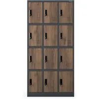 Wertfachschrank 3B4A – 12 Fächer Metallspind für Umkleideräume - Stabiler Schließfachschrank mit 12 abschließbaren Fächern, ideal für Schulen und Fitnessstudios. Robuste pulverbeschichtete Stahlblech-Konstruktion sorgt für Langlebigkeit und Sicherheit.