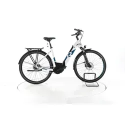 R Raymon CityRay E 7.0 City E-Bike Tiefeinsteiger - white blue - M