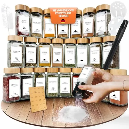 comforder Gewürzgläser Set (25 Stück)