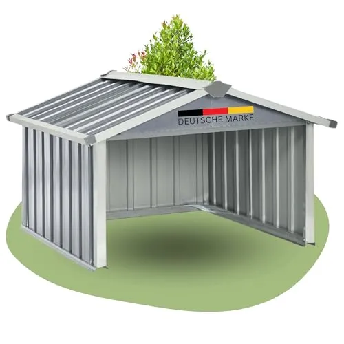 DELUKE® Mähroboter Garage aus Metall
