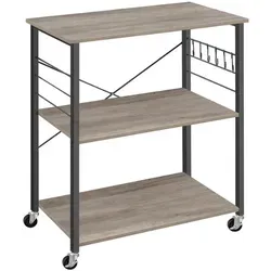 Kücheninseln & Küchenwagen Schwarz von VASAGLE