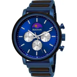 Holzwerk Chronograph BARUTH Herren Uhr mit Mondphase