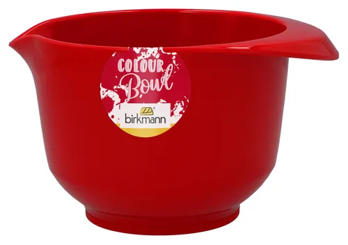 IRKMANN Rühr- und Servierschüssel, 0,75 Liter, rot, aus Melamin, standfest, kratzfest, BPA-frei, 708