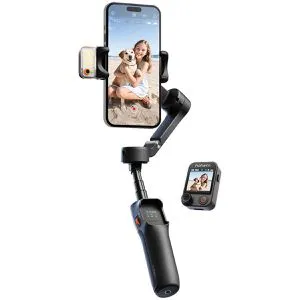 Hohem iSteady V3 Ultra Mobile Gimbal schwarz mit Geschenkbox - Hochwertiger Kamerastabilisator für flüssige Aufnahmen, leicht und kompakt. Ideal für kreative Projekte und unterwegs. Inklusive Geschenkbox im Wert von 160 EUR.