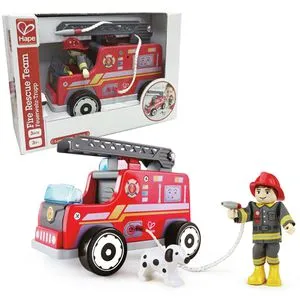 Hape Spielset E3024, ab 3 Jahre, Feuerwehr-Trupp, 3 Teile