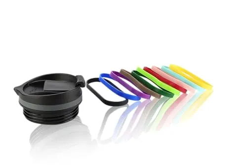 Milu Ersatzdeckel für Thermobecher 210ml FlipFlop - Ersatzteil - inkl. Dichtung und 11x Gummimanschette - BPA Frei