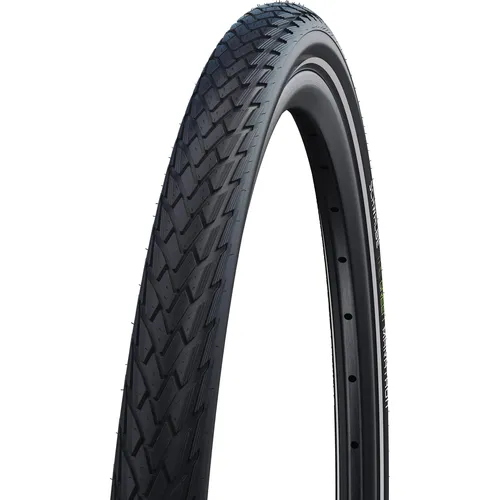 Schwalbe Green Marathon Fahrradreifen – Pannenschutz und Nachhaltigkeit vereint - Fahrradreifen mit GreenGuard Pannenschutz, hergestellt aus 100 % Fair Rubber und 80 % recycelten Materialien – ideal für umweltbewusste Radfahrer.