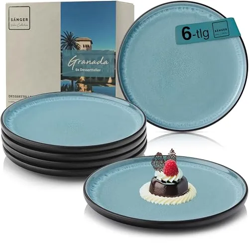 SÄNGER Granada Dessertteller Set 6-teilig in blau von Sänger