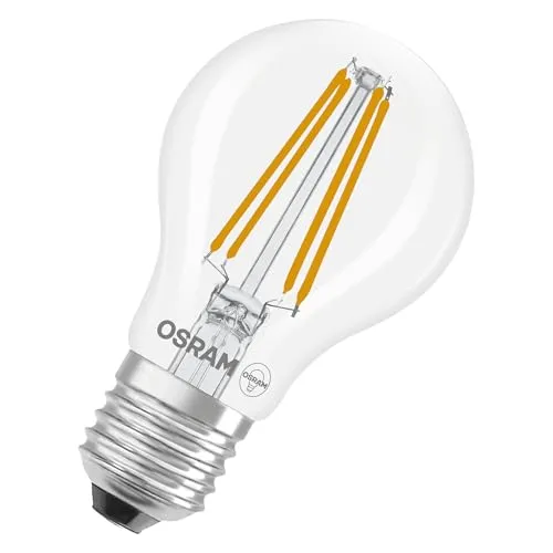 Osram LED-Lampe Star Kolbenform A60 Filament, 2700 K warmweiß, 5,9 W, E27, klar, 806 lm, 15.000h, für Decken- und Stehleuchten, Wohnraum