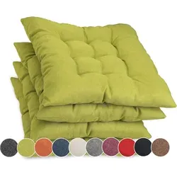 sunnypillow Stuhlkissen 4er Set Ontario, Grün 45x45cm in grün von sunnypillow