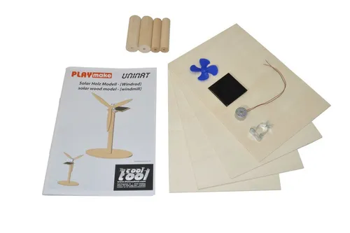 Selva Technik Kreativset PLAYMAKE/ UNIMAT Solarbausatz, 4 Motive - Kreativset für Kinder mit 4 Solarmodellen, fördert die Kreativität und bietet spannende Projekte. Ideal für kleine Bastler, unter Aufsicht eines Erwachsenen.