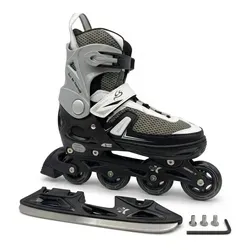 Cox Swain Push 2in1 Inlineskates & Schlittschuhe M 37-40 in schwarz von Cox Swain