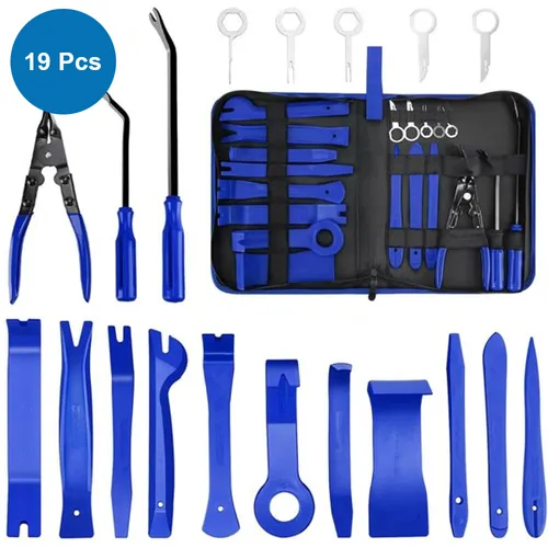 MMOBIEL 19-teiliges Werkzeugset zum Entfernen von Autoverkleidungen, Befestigungen