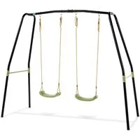 EXIT Ivy Doppelschaukel - Spielplätze: Ideal für zwei Kinder, höhenverstellbare Schaukelsitze für langfristigen Spielspaß im Garten.