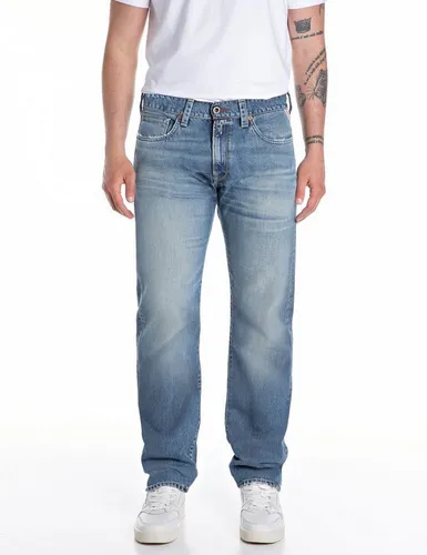 Replay Straight-Jeans DERYCK blau 31 - Jeans in Comfort Straight Fit, aus 100% Baumwolle für hohen Tragekomfort, ideal für lässige Alltagslooks.