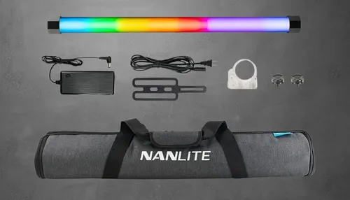 Nanlite PavoTube II 15X 1Kit - Flexible LED Videoleuchte - Dauerlichter, leistungsstarke 35 W LED Studioleuchte mit variabler Farbtemperatur für kreative Lichtgestaltung und professionelle Videoaufnahmen.