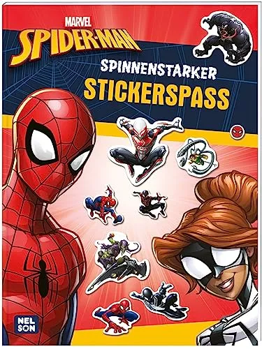 Spider-Man: Spinnenstarker Stickerspaß: Mit tollen Stickern und Spider-Man-Maske zum Selberbasteln | Für Superhelden-Fans ab 4 Jahren (MARVEL)