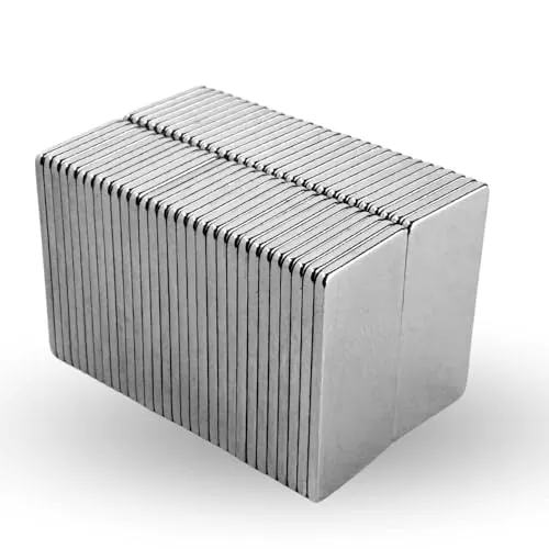 STRONG MAGNETS Neodym Würfel-Magnet - Extra stark - 5 Stück - 20mm x 10mm x 1mm - Für Magnettafel, Kühlschrank, Whiteboard, Pinnwand, Büro