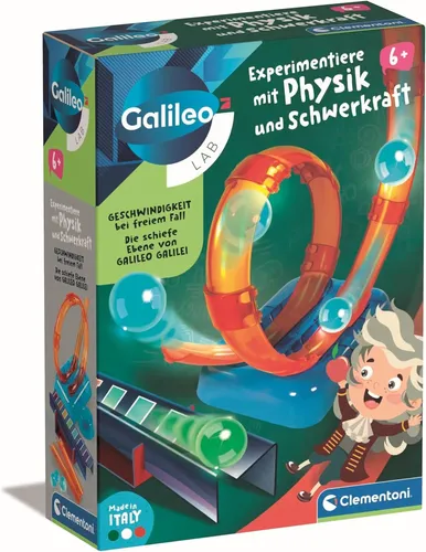 Clementoni 59382 Galileo Lab – Physik und Schwerkraft entdecken - Experimente für Kinder von 5-7 Jahren, fördert das Verständnis von Physik und Schwerkraft spielerisch.