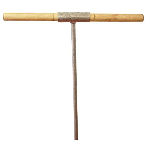 Erdlochbohrer 200 mm DN - Handbohrer für Gartenprojekte - Handerdbohrer mit 200 mm Durchmesser, ideal für unkomplizierte Gartenarbeiten. Verzinkte Ausführung und Holzgriff sorgen für eine einfache Handhabung.