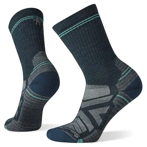 Smartwool Damen Performance Hike Light Socken (Größe 42, blau) - Atmungsaktive Sportsocken aus wärmeregulierender Merinowolle, ideal für komfortable und ausgedehnte Wandertouren das ganze Jahr über.
