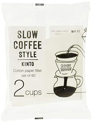 Kinto SCS Cotton Paper Filters - 60 Sheets - 2 Cups