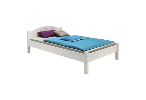 IDIMEX Massivholzbett MARIE – Elegantes Holzbett für Kinder - Kinderzimmermöbel aus massivem Kiefernholz in weiß, ideal für einen gesunden Schlaf mit Roll-Lattenrost und stabiler Bauweise.