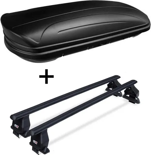 Dachbox VDPMAA320 abschließbar schwarz matt 320 Ltr mit Dachträger Menabo Tema